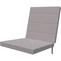 sun garden Sesselauflage  York ¦ grau ¦ Maße (cm): B: 46 H: 4
