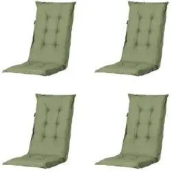Höffner Auflage hoch 4er-Set  Basic ¦ grün ¦ Maße (cm): B: 50 H: 6
