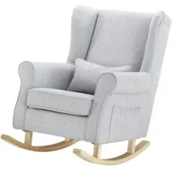 Höffner Schaukel-Stillsessel  Mili ¦ grau ¦ Maße (cm): B: 80 H: 105 T: 93.0