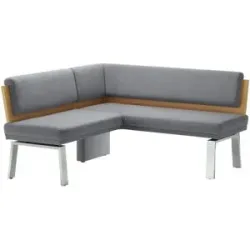 Höffner Eckbank  Canto IV ¦ grau ¦ Maße (cm): B: 157 H: 88 T: 157.0