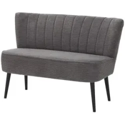 Höffner Cord - Polsterbank  Noah ¦ grau ¦ Maße (cm): B: 130 H: 87 T: 71.0