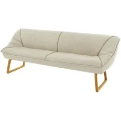 Koinor Polsterbank Leder Alino ¦ beige ¦ Maße (cm): B: 188 H: 89 T: 77.0