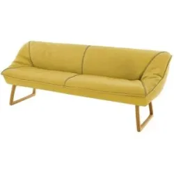 Koinor Polsterbank Leder Alino ¦ gelb ¦ Maße (cm): B: 188 H: 89 T: 77.0
