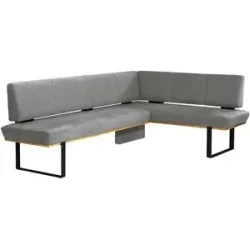 Höffner Eckbank  Philip ¦ grau ¦ Maße (cm): B: 225 H: 88 T: 175.0