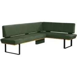 Höffner Eckbank  Philip ¦ grün ¦ Maße (cm): B: 225 H: 88 T: 175.0