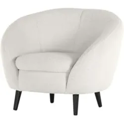 Höffner Sessel  Smooth ¦ weiß ¦ Maße (cm): B: 100 H: 80 T: 85.0