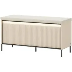 Höffner Garderobenbank Mit Stauraum Torbole ¦ beige ¦ Maße (cm): B: 101 H: 52 T: 38.0