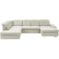 Lounge Collection Wohnlandschaft aus Mikrofaser Affair ¦ weiß ¦ Maße (cm): B: