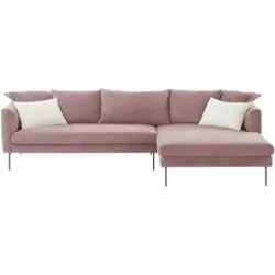 Jette Home Ecksofa aus Cord Tierra Fuego ¦ rosa/pink ¦ Maße (cm): B: 284 T: