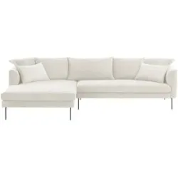 Gray & Jones Ecksofa aus Cord Tierra Fuego ¦ weiß ¦ Maße (cm): B: 284 T: 178.0