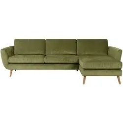 Soho Ecksofa  Smilla ¦ grün ¦ Maße (cm): B: 274 H: 85 T: 156.0