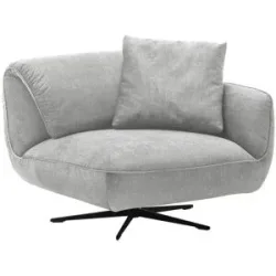 pop Drehsessel aus Flachgewebe Ventus ¦ grau ¦ Maße (cm): B: 101 H: 111 T: 98.0