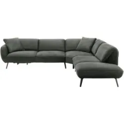 pop Ecksofa  Ventus ¦ grau ¦ Maße (cm): B: 304