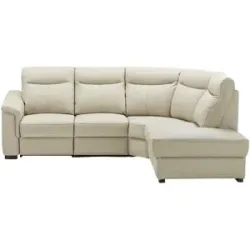 uno Ecksofa Leder und Kunstleder Barcelona ¦ beige ¦ Maße (cm): B: 229 H: 99 T: