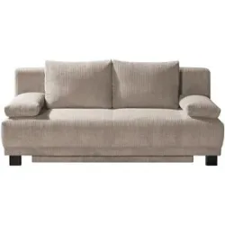 HOFFNER, Höffner Schlafsofa aus Cord Luna ¦ braun ¦ Maße (cm): B: 200 H: 89 T: 96.0
