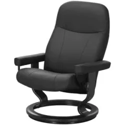 Stressless Relaxsessel aus Echtleder Garda M ¦ schwarz ¦ Maße (cm): B: 76 H: 100
