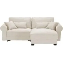 uno Ecksofa beidseitig montierbar Angelina klein ¦ creme ¦ Maße (cm): B: 255 H: