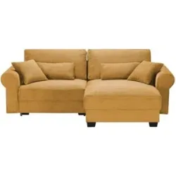 uno Ecksofa beidseitig montierbar Angelina klein ¦ gelb ¦ Maße (cm): B: 255 H: