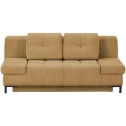 Höffner Querschläfer aus Bouclé Sammy ¦ gelb ¦ Maße (cm): B: 206 H: 98 T: 98.0