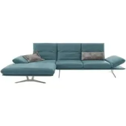 Koinor Ecksofa Echtleder Francis ¦ türkis/petrol ¦ Maße (cm): B: 314 H: 93 T: