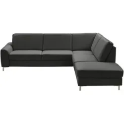 meinSofa Ecksofa  Lea ¦ schwarz ¦ Maße (cm): B: 271 T: 235.0