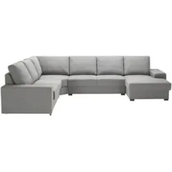 Höffner Wohnlandschaft  Renée ¦ grau ¦ Maße (cm): B: 352 H: 90 T: 280.0