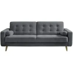 uno Schlafsofa mit Bettkasten Fjord ¦ grau ¦ Maße (cm): B: 226 H: 88 T: 90.0
