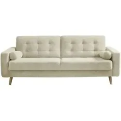 uno Schlafsofa mit Bettkasten Fjord ¦ creme ¦ Maße (cm): B: 226 H: 88 T: 90.0