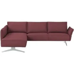Koinor Ecksofa  Vineto ¦ rot ¦ Maße (cm): B: 272 H: 83 T: 207.0