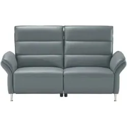 Wohnwert Einzelsofa Leder Marlena ¦ grau ¦ Maße (cm): B: 192 H: 107 T: 97.0