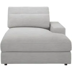 Höffner Element Ottomane mit Armlehne rechts Branna ¦ grau ¦ Maße (cm): B: 116 H: 88 T: