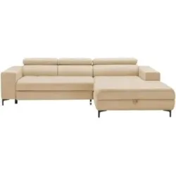 switch Ecksofa aus Mikrofaser Caro ¦ beige ¦ Maße (cm): B: 289 H: 93 T: 175.0
