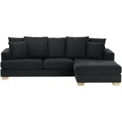 Soho Ecksofa  Franka ¦ schwarz ¦ Maße (cm): B: 268 H: 87 T: 161.0