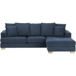 Soho Ecksofa  Franka ¦ blau ¦ Maße (cm): B: 268 H: 87 T: 161.0