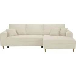 Höffner Ecksofa mit Schlaffunktion  Benedita ¦ beige ¦ Maße (cm): B: 275 H: 91 T: 173.0