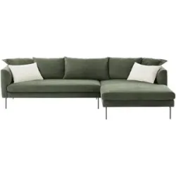 Jette Home, Jette Home Ecksofa aus Cord Tierra Fuego ¦ grün ¦ Maße (cm): B: 284 T: 178.0