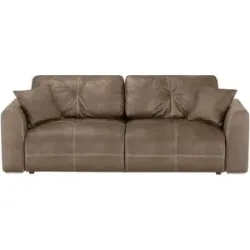 uno Schlafsofa aus Mikrofaser Diego ¦ braun ¦ Maße (cm): B: 245 H: 85 T: 115.0