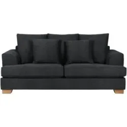 Soho Sofa  Franka ¦ schwarz ¦ Maße (cm): B: 199 H: 87 T: 103.0