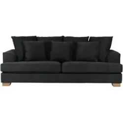 Soho Sofa  Franka ¦ schwarz ¦ Maße (cm): B: 231 H: 87 T: 103.0