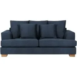 Soho Sofa  Franka ¦ blau ¦ Maße (cm): B: 199 H: 87 T: 103.0