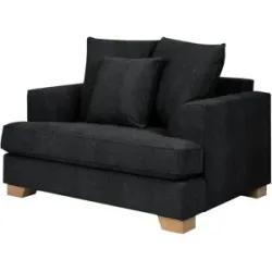 Soho Sessel  Franka ¦ schwarz ¦ Maße (cm): B: 136 H: 87 T: 103.0