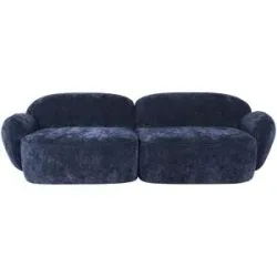 Soho Sofa 3-sitzig  Bubble ¦ blau ¦ Maße (cm): B: 236 H: 80 T: 104.0