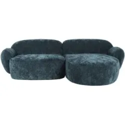 Soho Ecksofa  Bubble ¦ türkis/petrol ¦ Maße (cm): B: 236 H: 80 T: 164.0