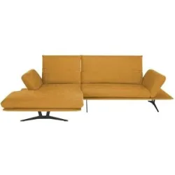 Koinor Ecksofa aus Flachgewebe Francis ¦ orange ¦ Maße (cm): B: 284 H: 93 T: