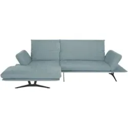Koinor Ecksofa aus Flachgewebe Francis ¦ blau ¦ Maße (cm): B: 284 H: 93 T: 159.0