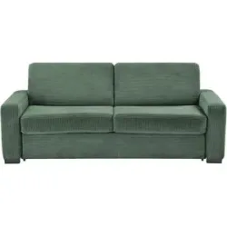 switch Schlafsofa aus Cord Vanila ¦ grün ¦ Maße (cm): B: 220 H: 87 T: 98.0
