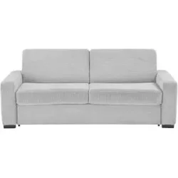 switch Schlafsofa aus Cord Vanila ¦ silber ¦ Maße (cm): B: 220 H: 87 T: 98.0