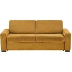 switch Schlafsofa aus Cord Vanila ¦ gelb ¦ Maße (cm): B: 220 H: 87 T: 98.0