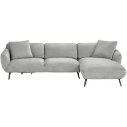 pop Ecksofa  Ventus ¦ silber ¦ Maße (cm): B: 281 H: 111 T: 174.0