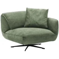 pop Drehsessel aus Flachgewebe Ventus ¦ grün ¦ Maße (cm): B: 101 H: 111 T: 98.0